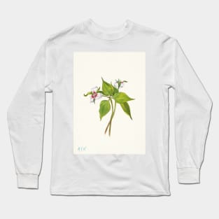 Painted trillium - Botanical Illustration Long Sleeve T-Shirt